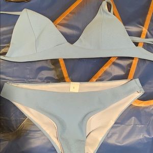 light blue bikini